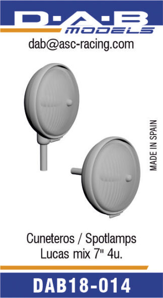 Faros cuneteros Lucas 7" mix