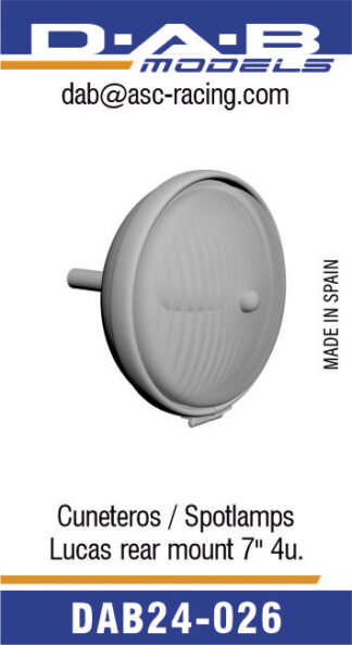 Faros cuneteros Lucas 7″ montaje trasero