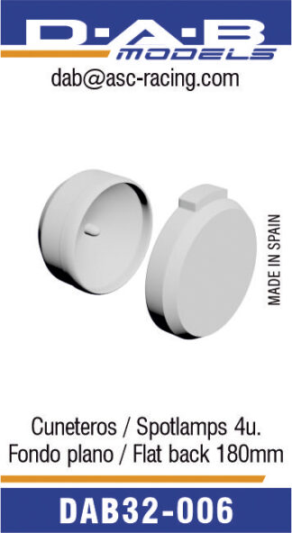 Faros cuneteros planos 180mm