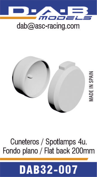 Faros cuneteros planos 200mm