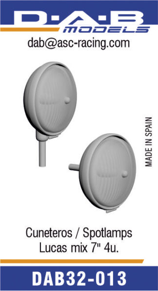 Faros cuneteros Lucas 7" mix