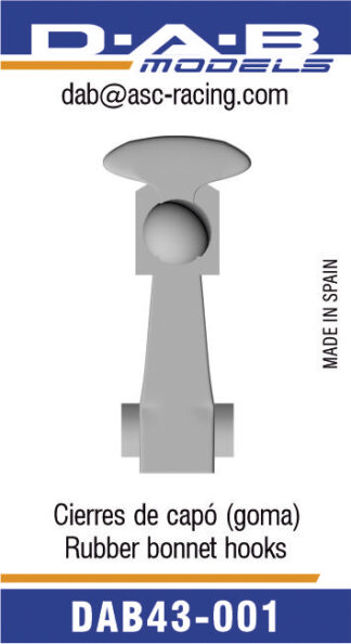 Cierres de capó de goma.