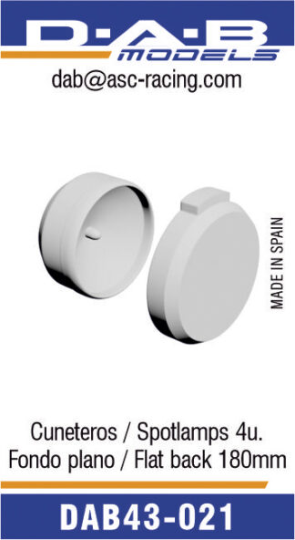 Faros cuneteros planos 180mm