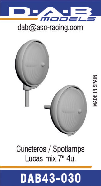 Faros cuneteros Lucas 7" mix