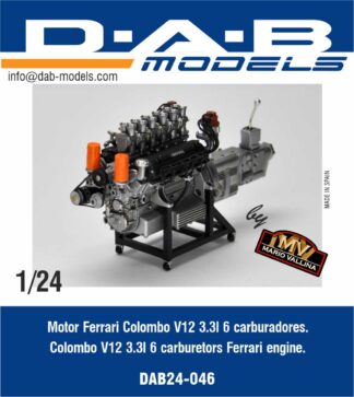 Motor Ferrari Colombo V12 3.3l 6 carburadores.